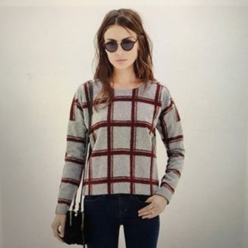 Madewell Plaid Touchtone Sweatshirt